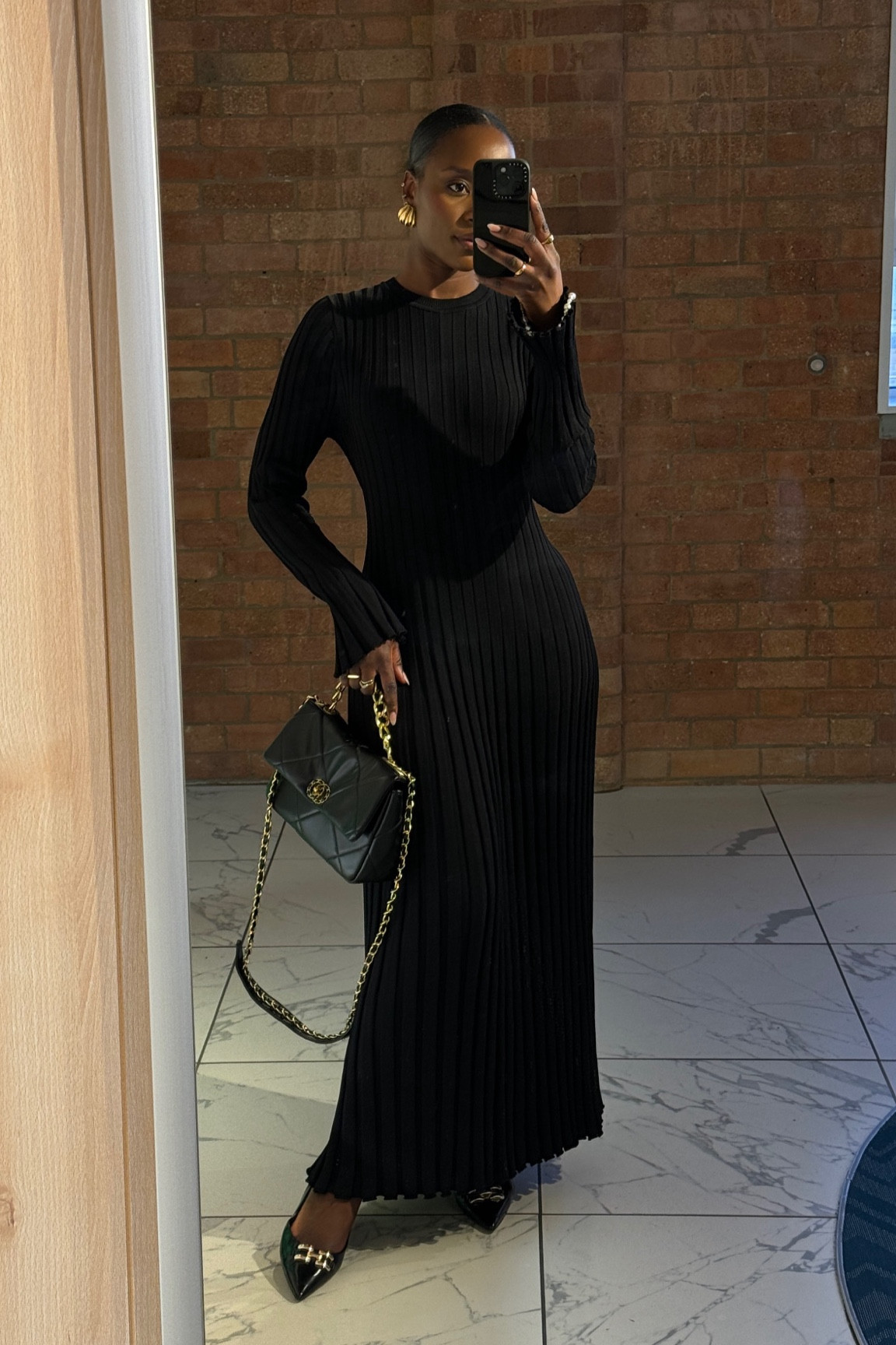 Black knitted dress ootd 

#LTKstyletip #LTKeurope #LTKspring