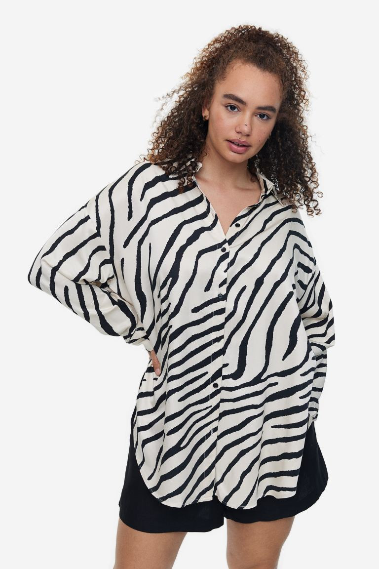 Oversized Satin Blouse | H&M (US + CA)
