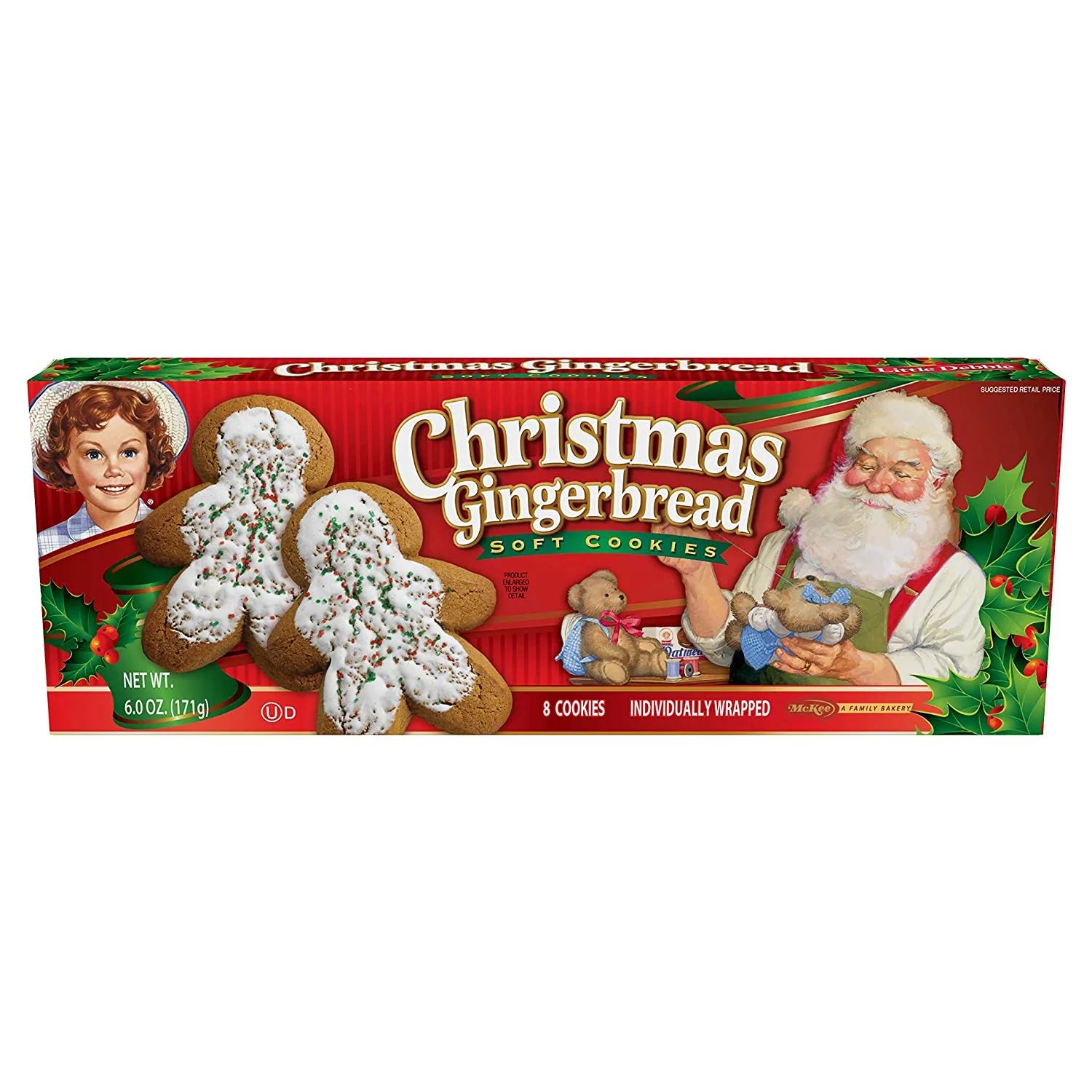 Little Debbie Christmas Gingerbread Cookies, 6 Oz (2 Boxes) | Walmart (US)