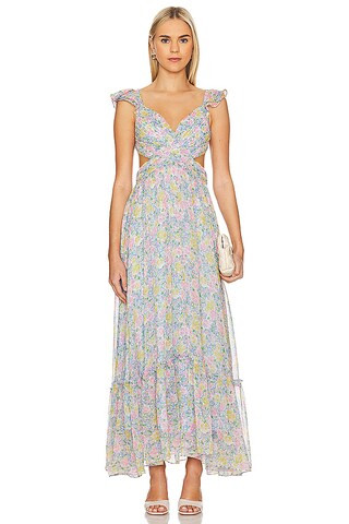 ASTR the Label Primrose Dress in Blue Pink Floral from Revolve.com | Revolve Clothing (Global)