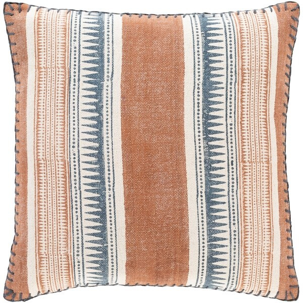 Zeba Block Print Bohemian 20-inch Throw Pillow - Polyester | Bed Bath & Beyond