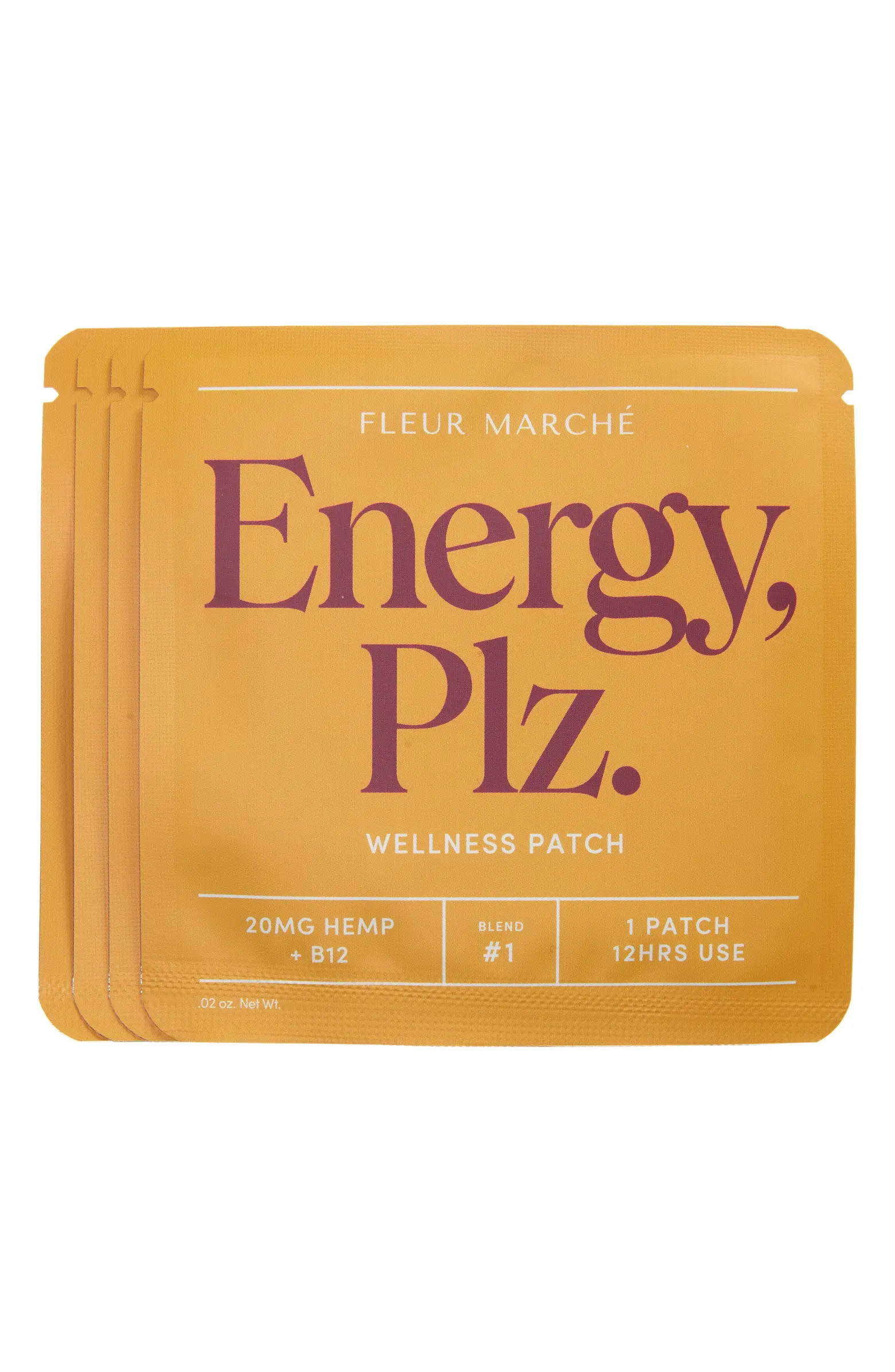 Fleur Marché Energy, Plz. Set of 4 CBD Hemp Wellness Patches | Nordstrom | Nordstrom