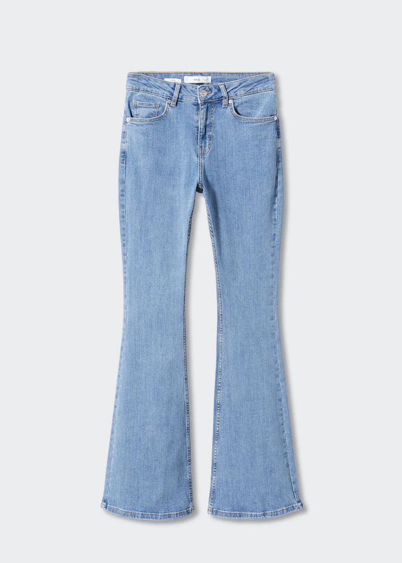Mid-rise flared jeans -  Women | Mango USA | MANGO (US)