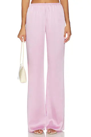 Viva Satin Pants in Dusty Pink | Revolve Clothing (Global)