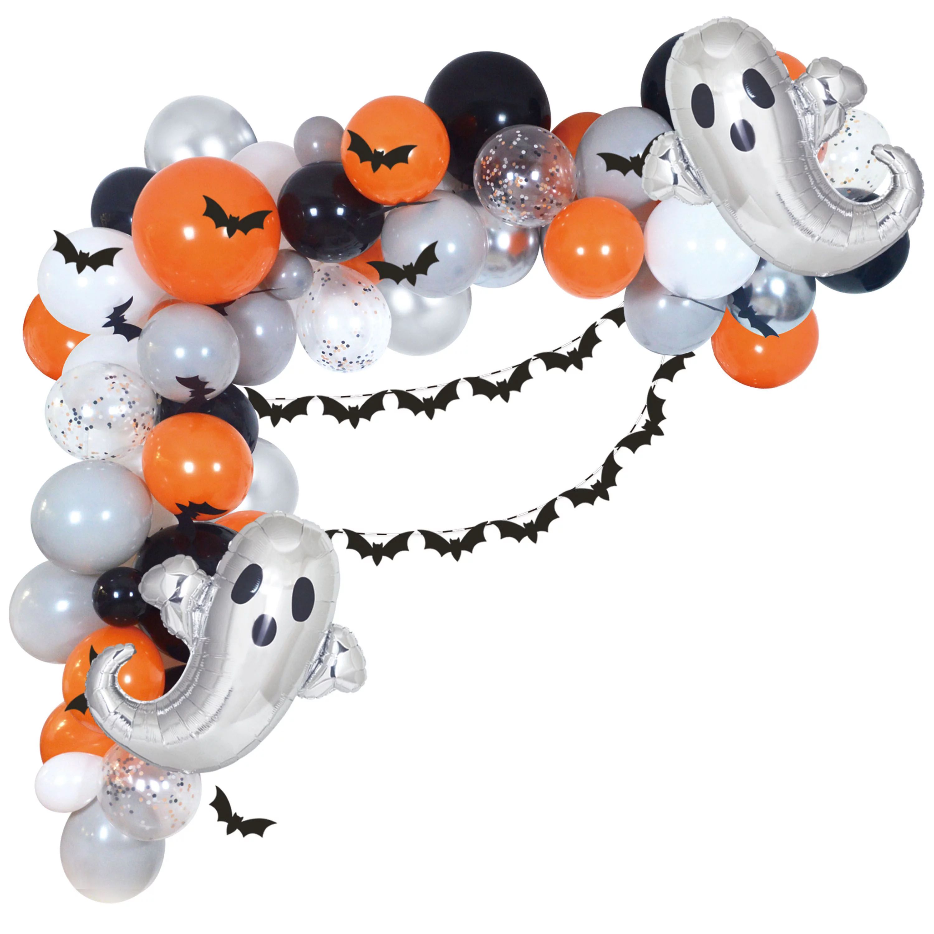 Way To Celebrate Halloween Rubber Balloon Garland, 12fl L - Walmart.com | Walmart (US)