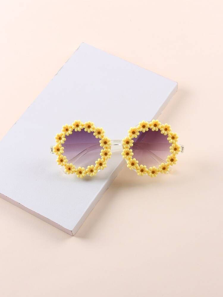 Toddler Girls Flower Decor Fashion Glasses | SHEIN