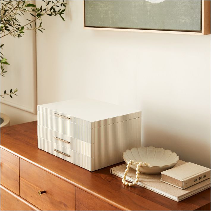 Modern Fluted Jewelry Boxes | West Elm (US)