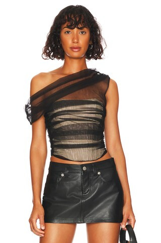 Yara Top in Black | Revolve Clothing (Global)