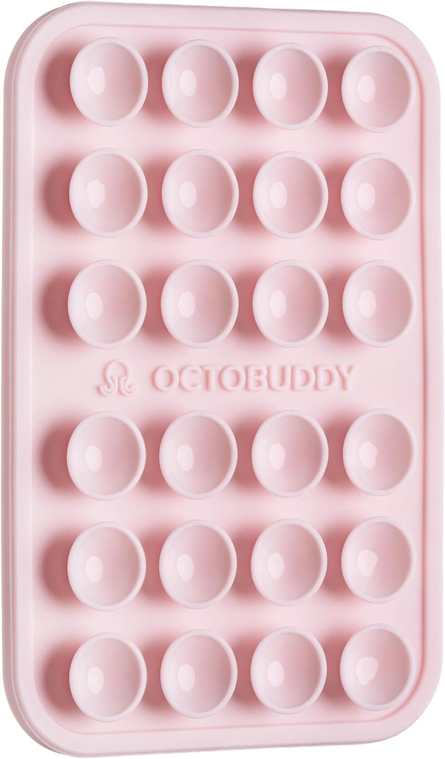 OCTOBUDDY - Silicone Suction Phone Case Adhesive Mount - Hands-Free, Strong Grip Holder for Selfies and Videos - Durable, Easy to Use - iPhone and Android Compatible - 2.25″ x 3.25″, Chalk Pink | Amazon (US)