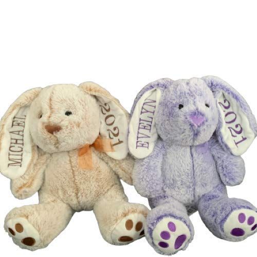 Personalized Easter Bunny Stuffed Animal - Rabbit Plush Toy for Kids - Plushies with Name - Custo... | Amazon (US)