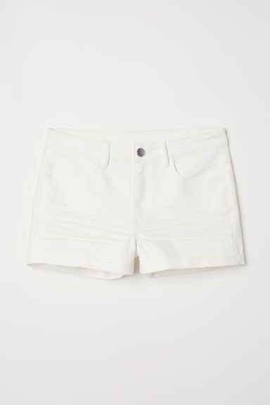 H & M - Twill Shorts - White | H&M (US + CA)