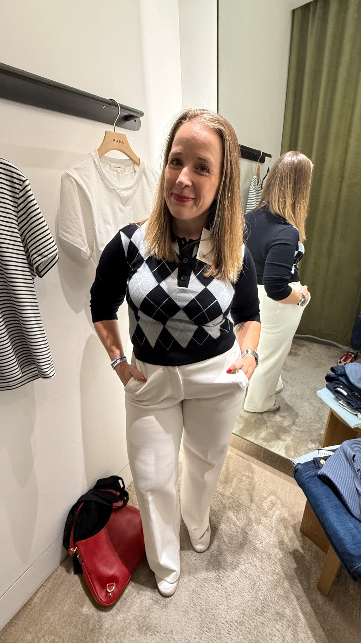 Navy and sky blue argyle sweater that’s perfect for transitional weather! It’s linked at two places because one retailer has a better price than the other. Happy shopping!

#houseofcolour #hoc #houseofcolourpflugerville #houseofcolourusa #coloranalysis #houseofcolouraustin #hocsummer 

Frame
Neiman Marcus