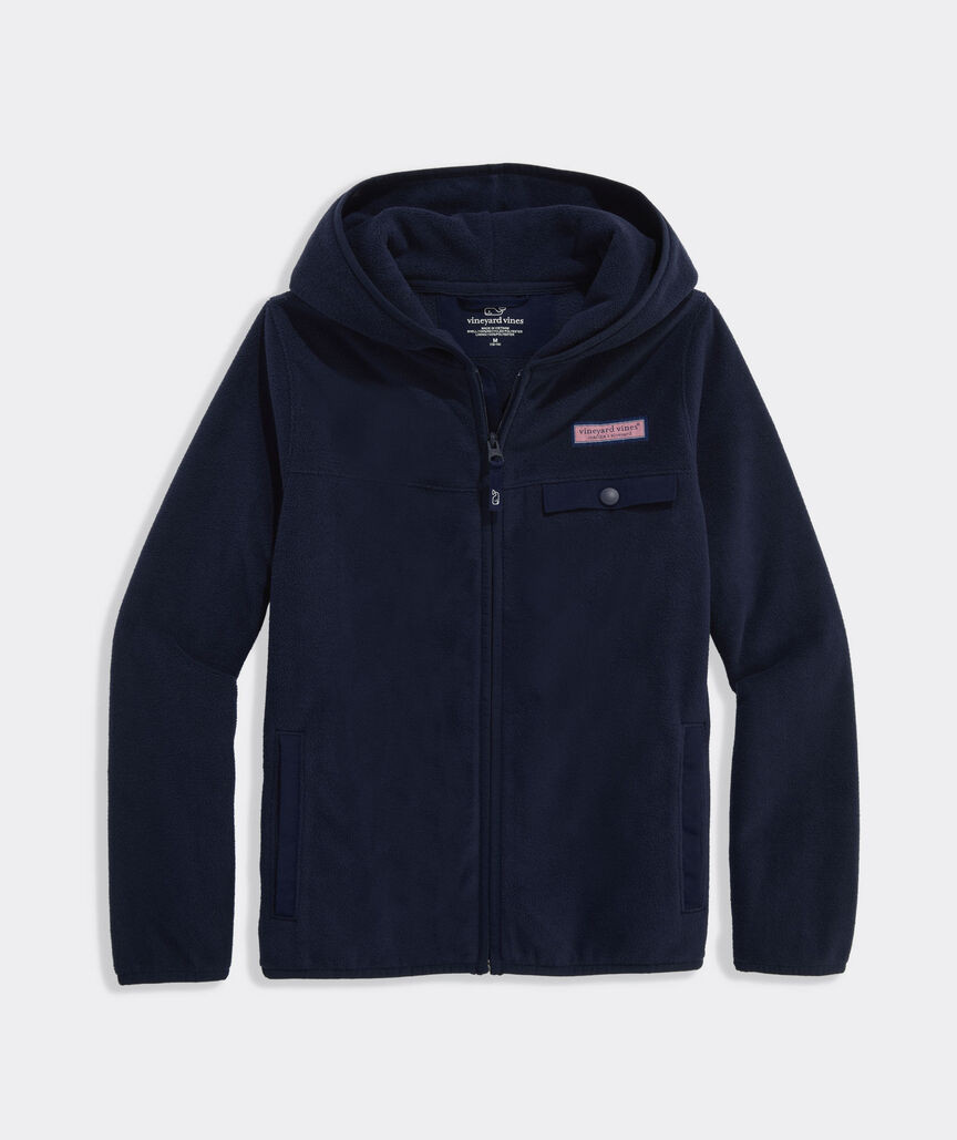 Boys' Harbor Fleece Full-Zip Hoodie Jacket | vineyard vines