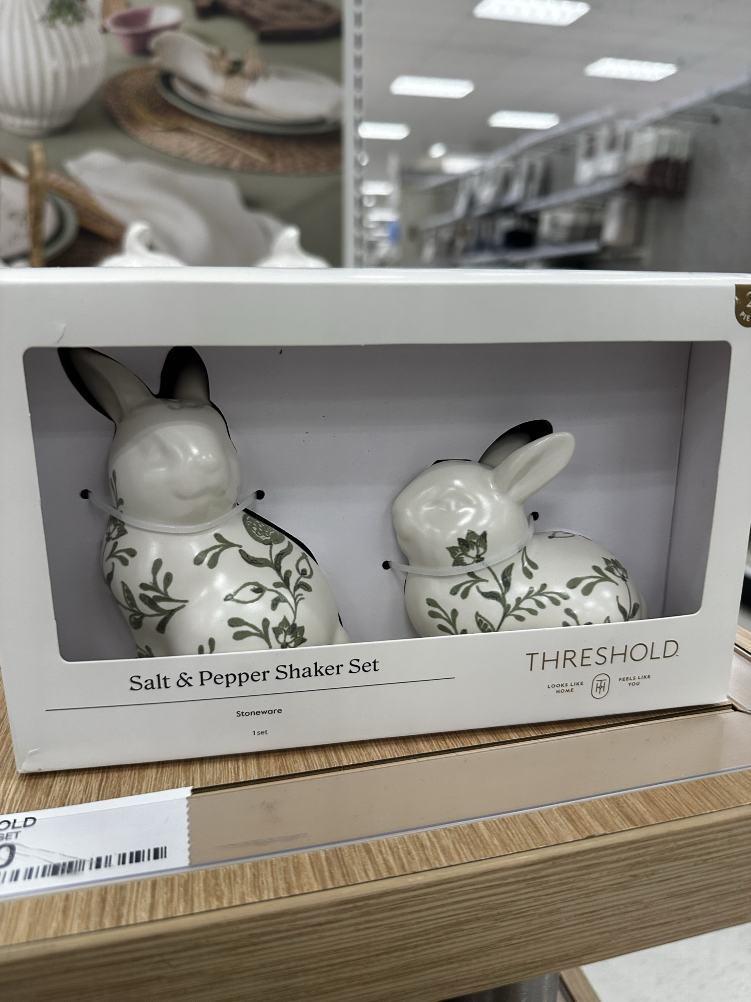 Easter bunny salt and pepper shakers at Target