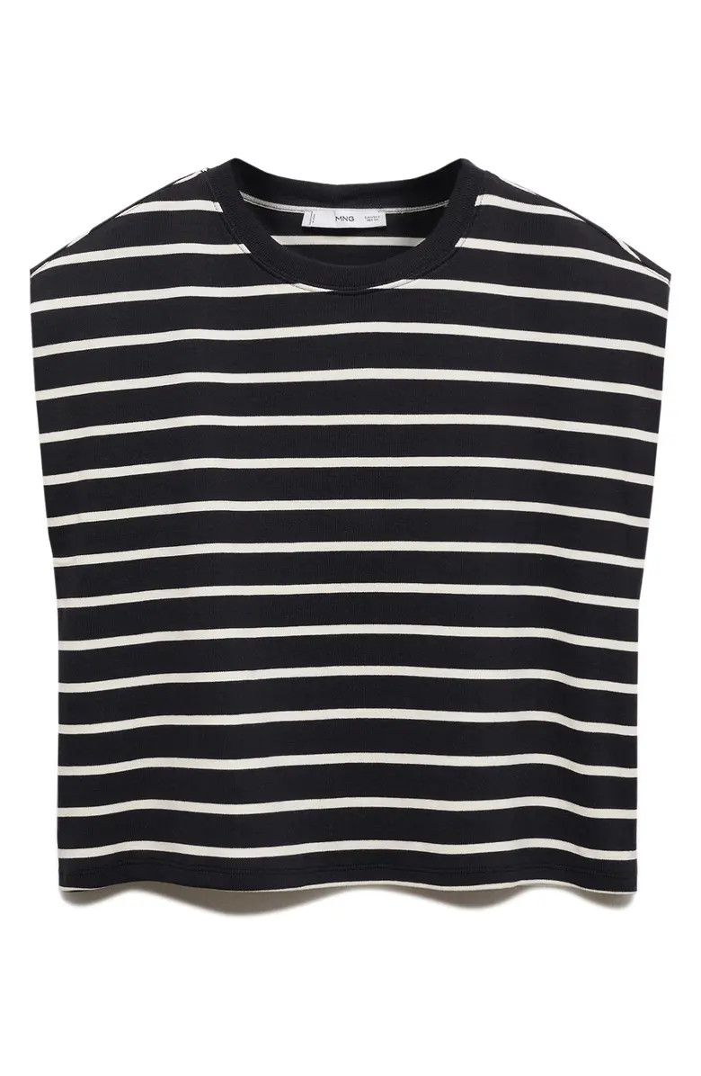 MANGO Stripe Cotton Muscle Tee | Nordstrom | Nordstrom