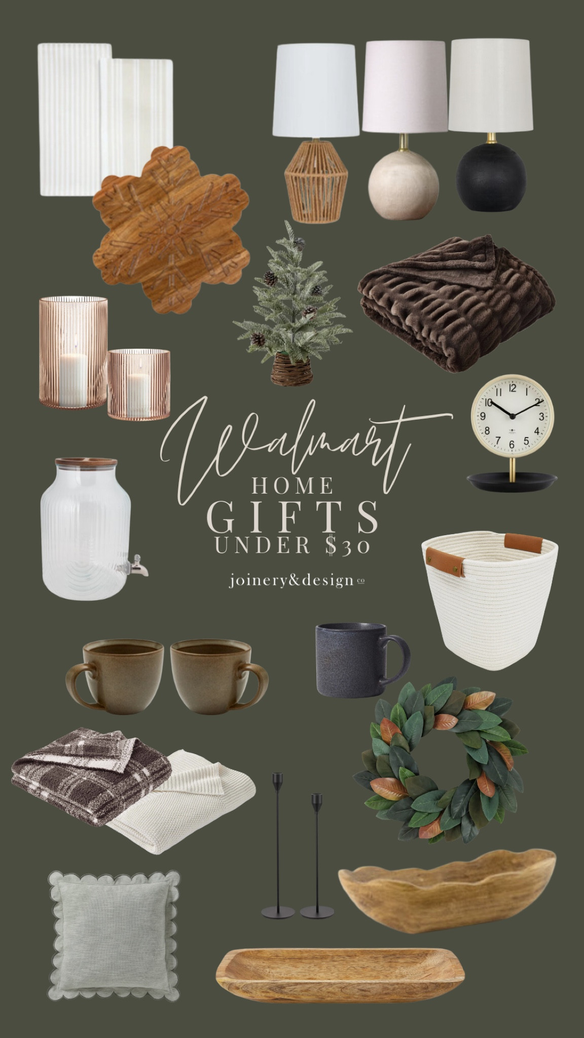 Home gifts under $30? Yes, please! 🎁 I rounded up some really fun home finds for gifting, for anyone who loves all things H❤️ME…Whether you're looking for a cozy throw, a charming wreath, or the perfect tabletop decor, these Walmart finds are affordable and beautiful!!...Ideal for gifting (or keeping for yourself!).😉

@walmart #walmartgifts #walmartpartner #giftideas #giftsforhome #family #walmartfinds
