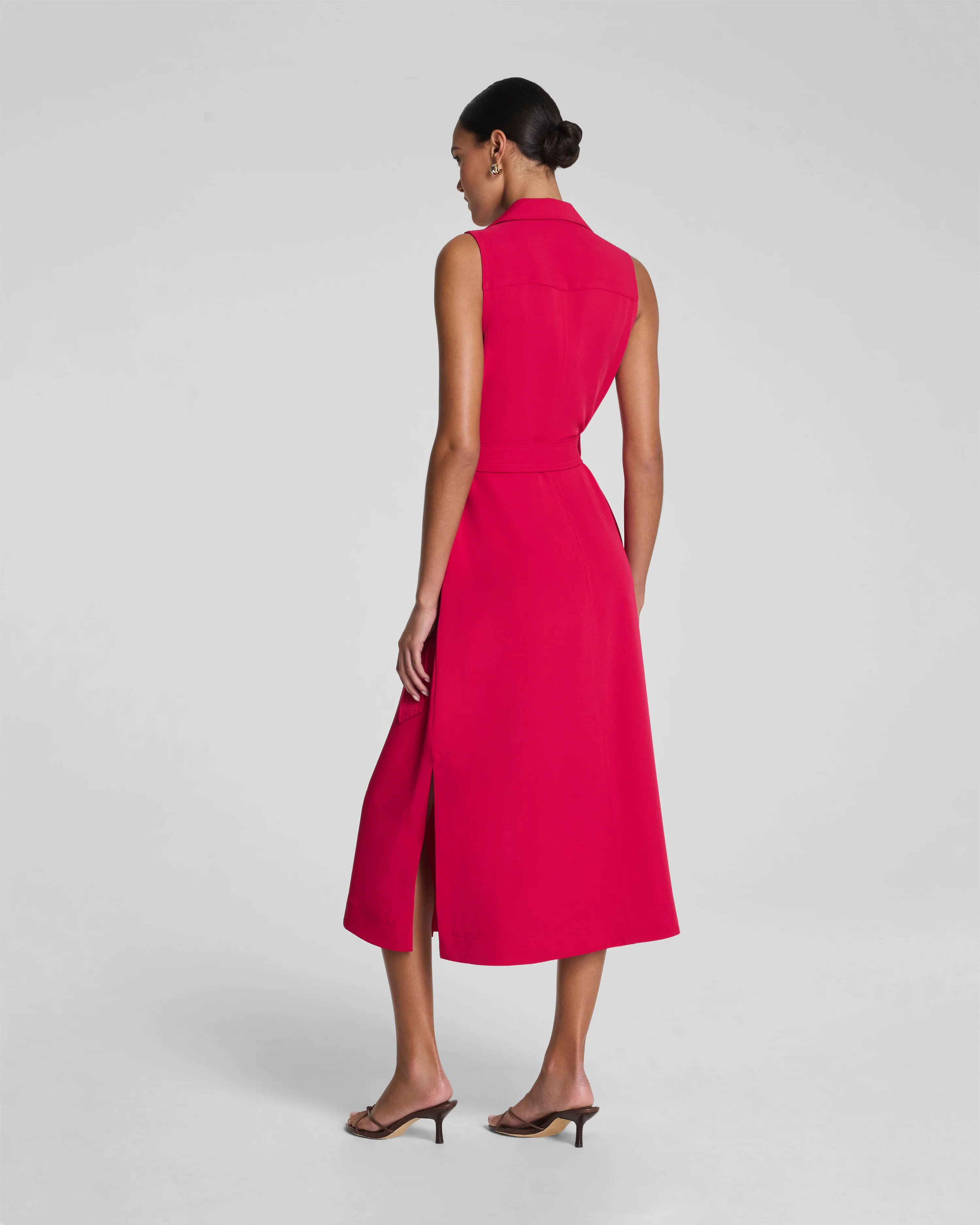 SPANX\u00ae CarryOn Belted Midi Shirt Dress | Travel-Friendly Shirt Dress | Spanx