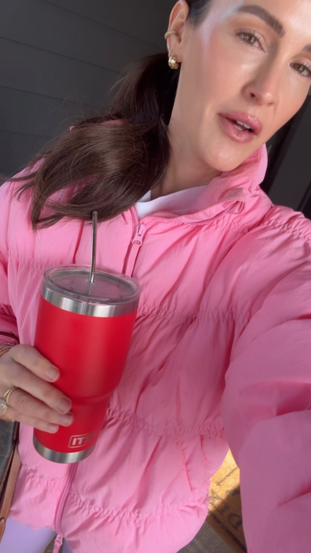 Target pink jacket - wearing a small! Great transition coat from winter to spring 🎀

#LTKootd