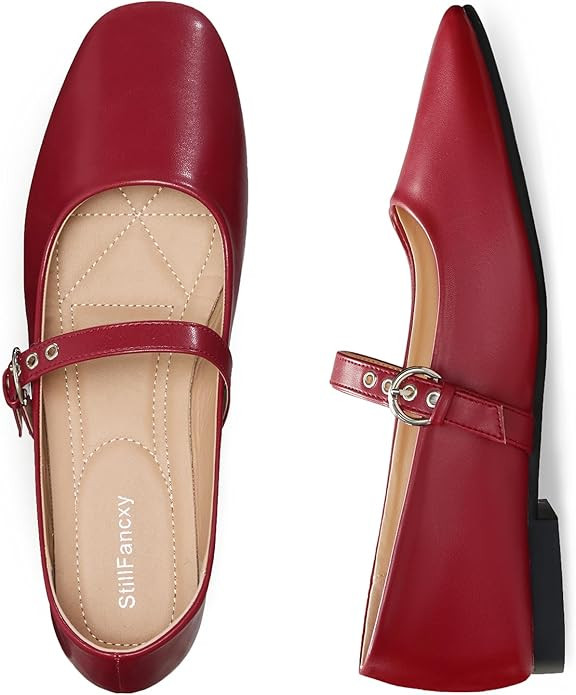 Leopard Flats for Women Mesh Ballet Flats Mary Jane Animal Print Shoes Slip On Casual Breathable ... | Amazon (US)