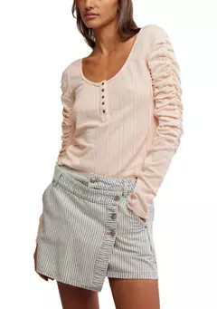 Free People Hope Henley Shirt | Belk