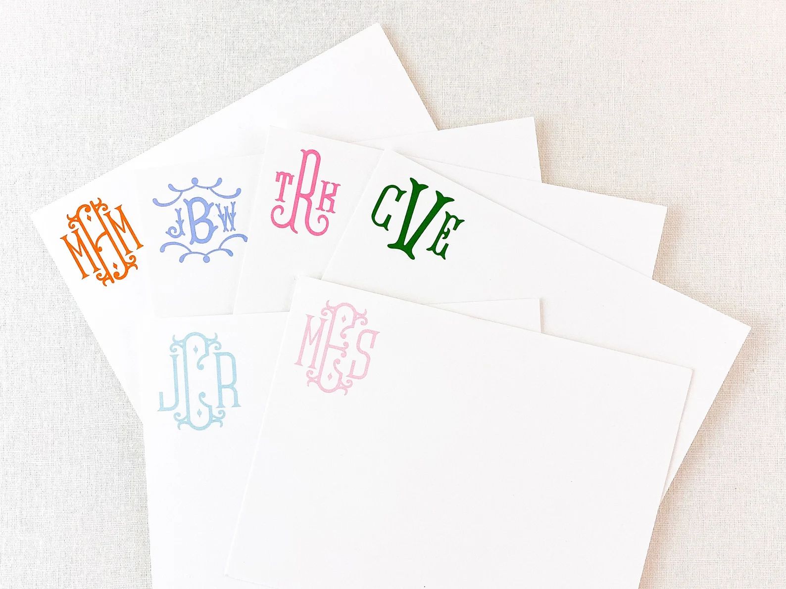 Monogram Stationery / Personalized Stationary / Monogrammed Note Set / Monogram Note Cards / Pers... | Etsy (US)