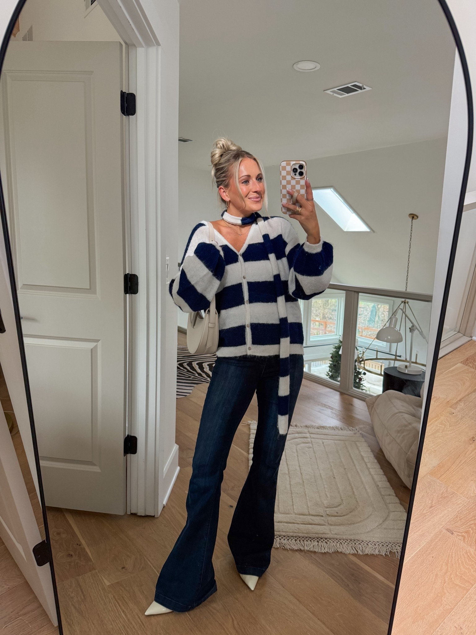 Wearing a small in this sweater! Comes in another color too — so cute! 

#LTKmomlife #LTKFindsUnder50