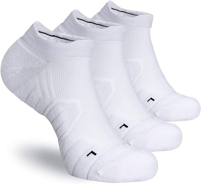Hylaea Athletic Running Socks Cushion Padded Moisture Wicking Low Cut | Amazon (US)