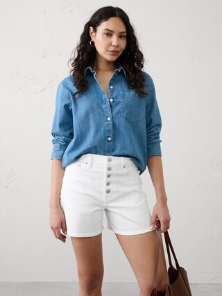 High-Rise Denim Short | Banana Republic Factory