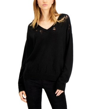 Bar Iii Destructed Sweater, Created for Macy's | Macys (US)