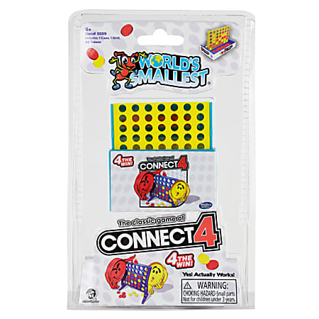 Super Impulse World s Smallest Connect 4 Game 8 12 H x 5 14 W x 1 12 D - Office Depot | Office Depot and OfficeMax 