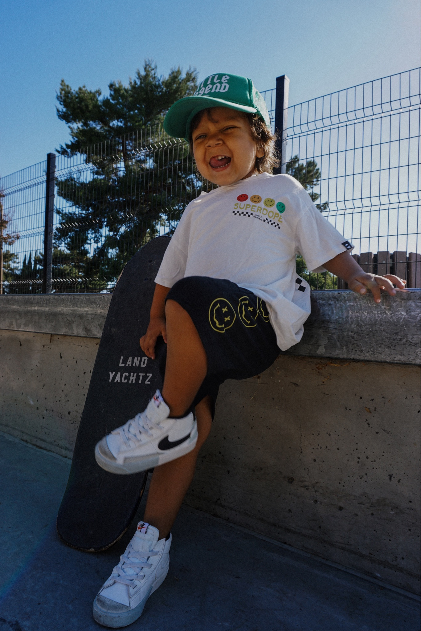 The dopest toddler staples from Little Trouble 😎

Snag these new shorts on the site now! Quest is wearing the 4t. He is 35 lbs and 37 in. 

Toddler ootd nirvana band smiley superdope collection summer outfit harem shorts

#LTKBaby #LTKSeasonal #LTKKids