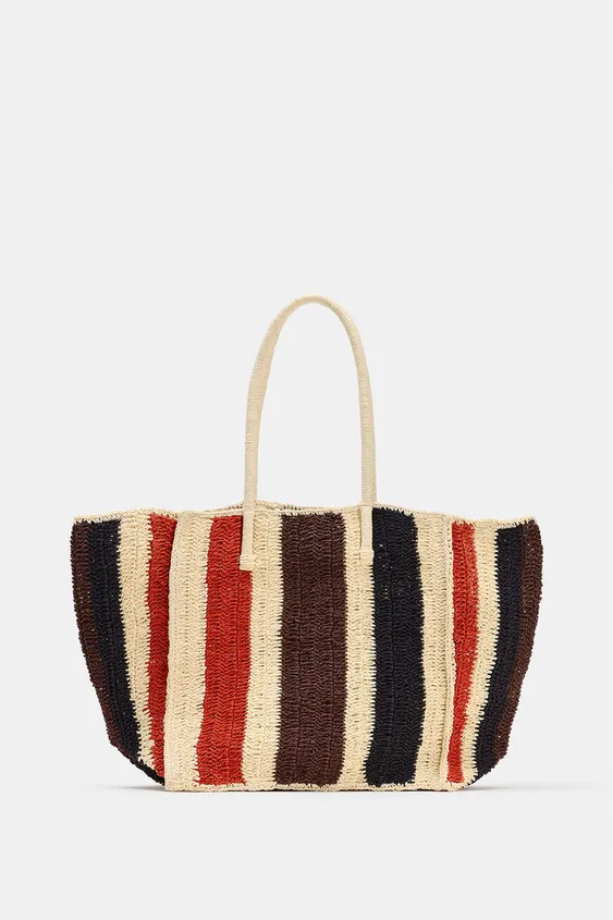 WOVEN PRINT BAG | Zara US