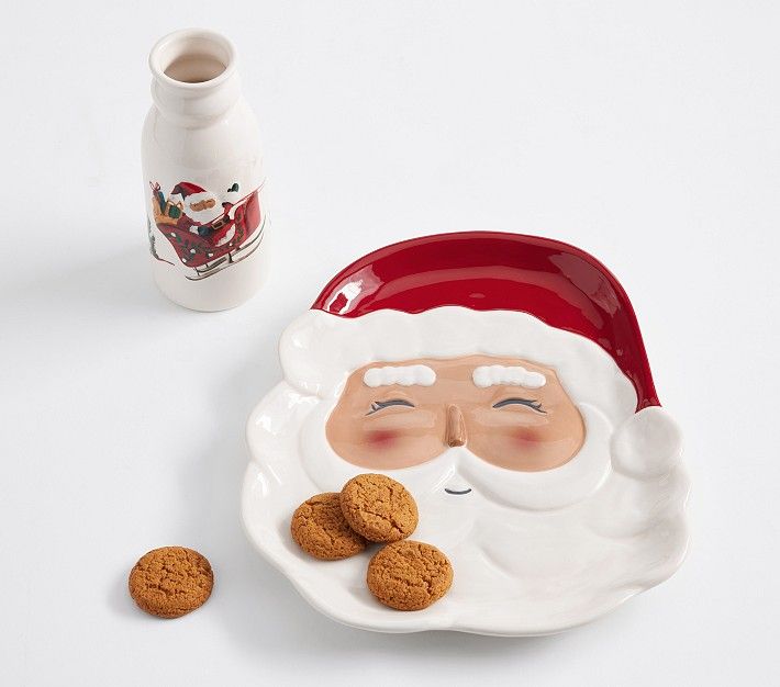 Cookies For Santa Shaped Set | Pottery Barn Kids