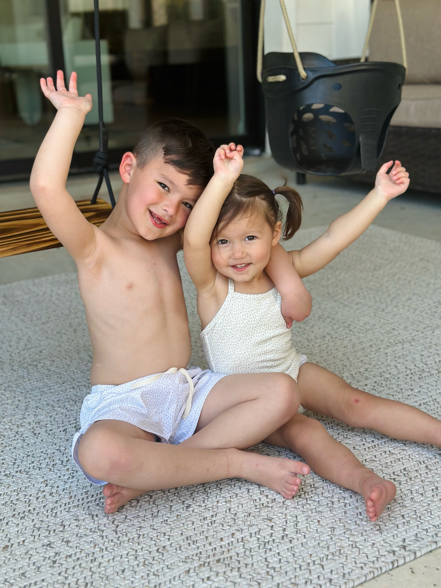 18Summers kids swimwear ☀️💦 
TTS. (I sized up for Leighton to 18-24m it’s a little big but the straps are adjustable in this style)! 

#LTKkids