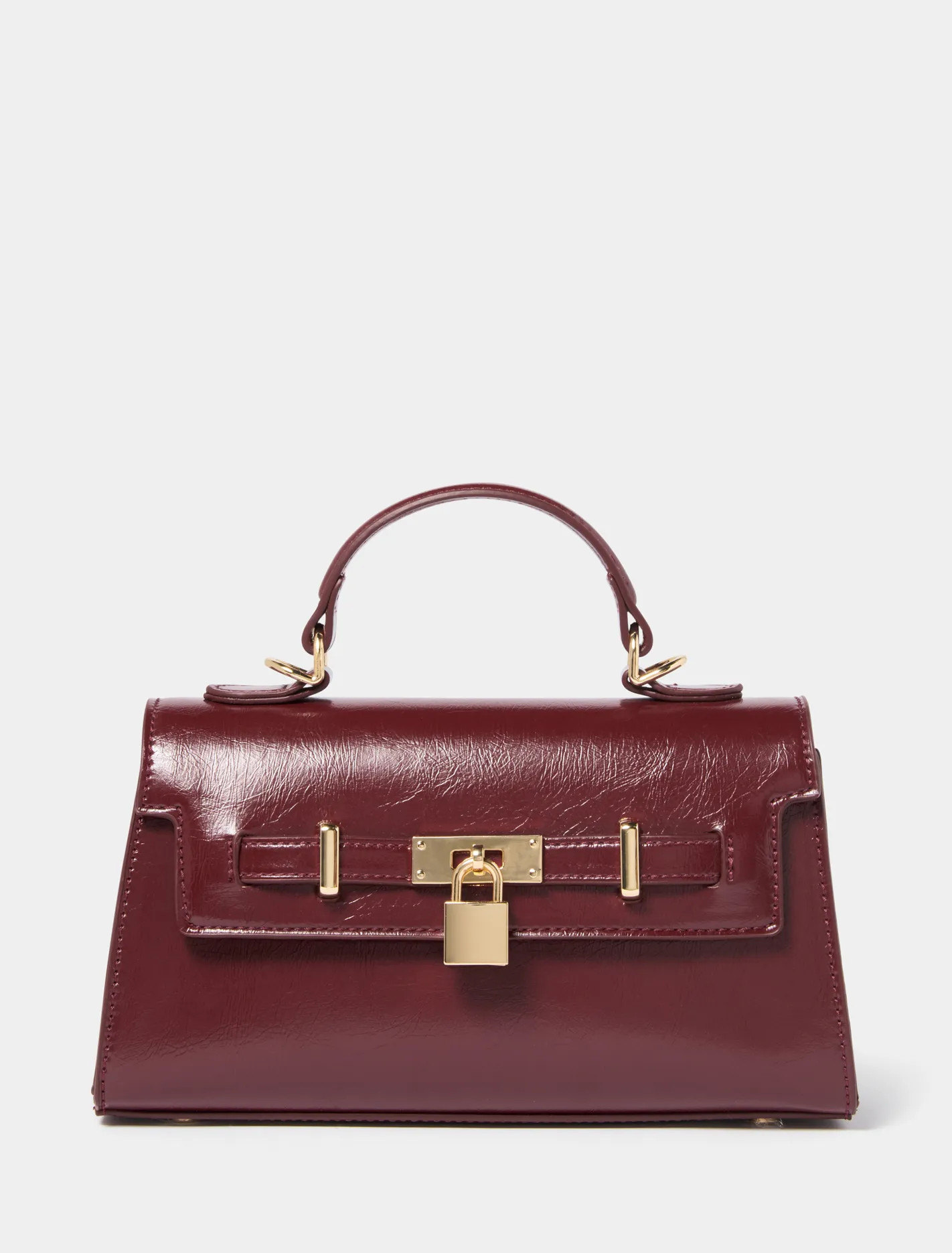 Liana Lock Detail Top Handle Bag | Forever New (AU)