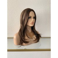 18'' Brown Synthetic Wig | Little Wig Museum, Luxury Wig, Hairloss, Alopeica Chemo Handmade Wigs Glueless Wigs | Etsy (US)