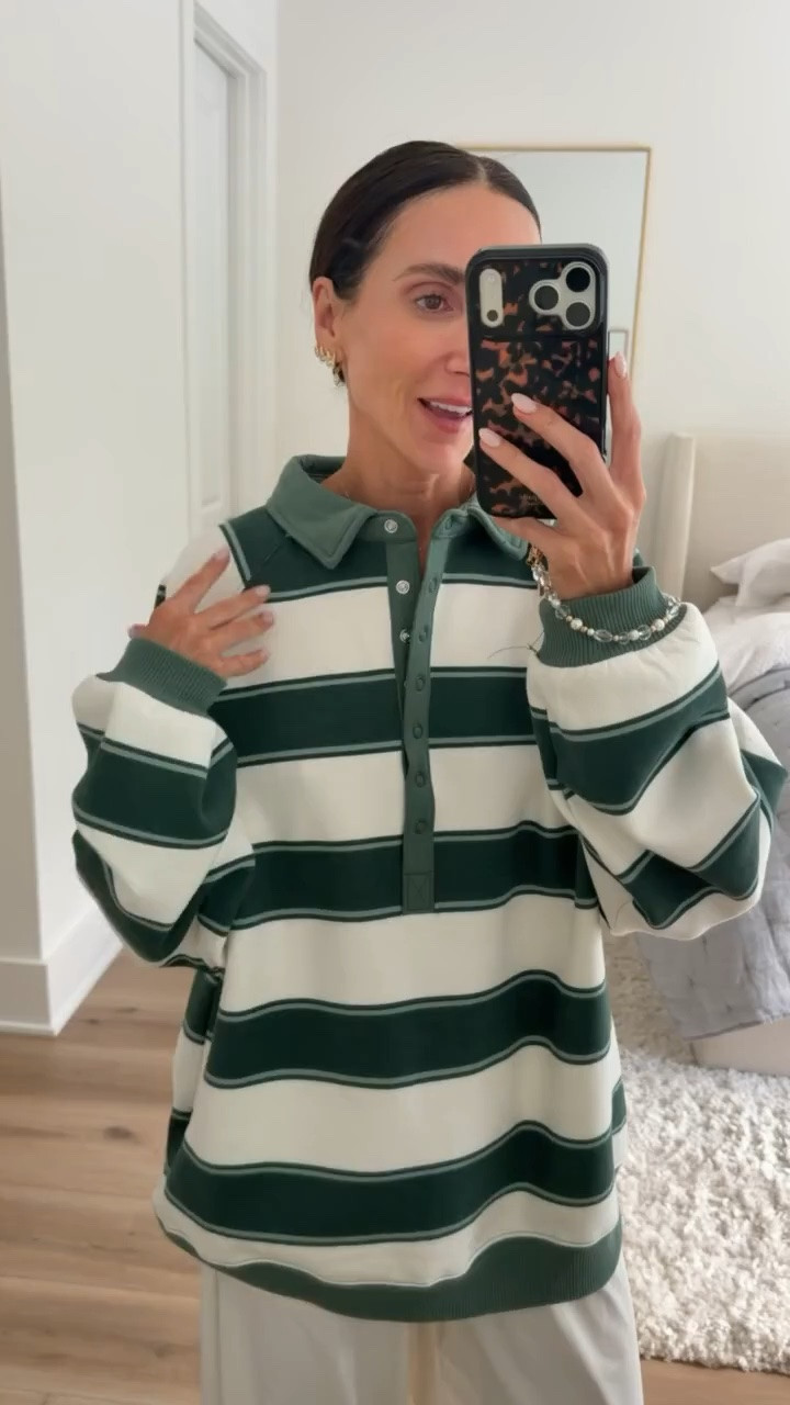 Target has been very good lately, and this striped polo is another one I would not overlook. The green and cream feels fresh for fall, and the relaxed shape makes it an easy throw on with jeans or trousers.

Target fall fashion, Target top, striped polo, green striped sweater, fall tops, casual fall outfit, Target fashion finds, striped shirt, everyday fall style, affordable fall fashion, women over 40 style, annabrstyle

#LTKootd #LTKSeasonal #LTKOver40