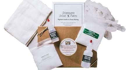 Amazon.com: Standing Stone Farms Basic Beginner Cheese Making Kit - Mozzarella, Burrata, Burricot... | Amazon (US)