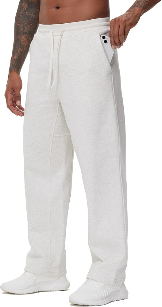 THE GYM PEOPLE Men's Baggy Fleece Workout Sweatpants with Pockets Drawstring Lounge Athletic Runn... | Amazon (US)