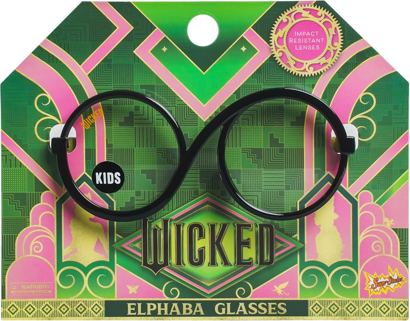Sun-Staches Wicked Officially Licensed Elphaba Girls Glasses Costume Eyewear for Kids | One Size ... | Amazon (US)