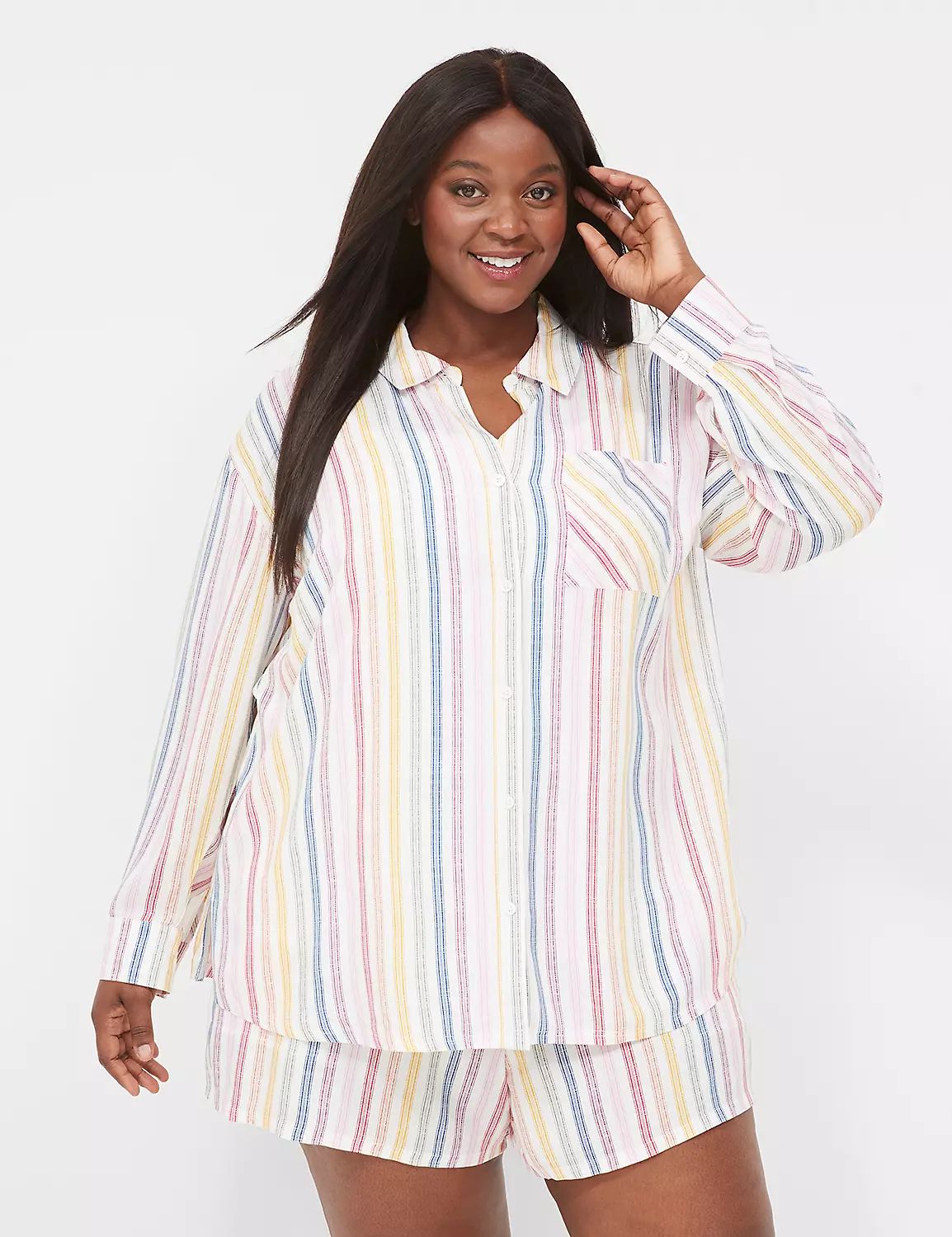 Woven Print Mix Sleep Shirt | LaneBryant | Lane Bryant (US)