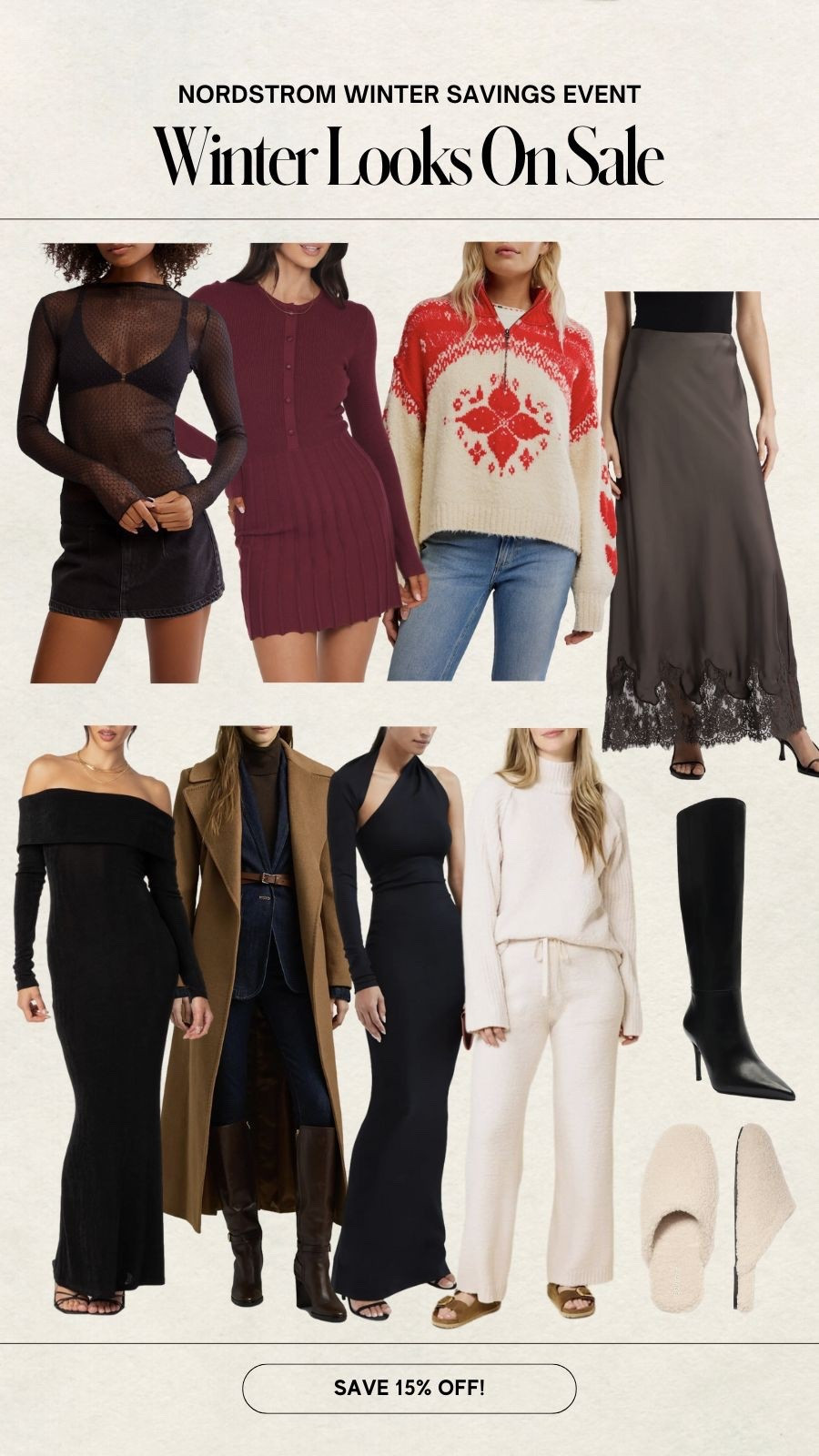 Nordstrom winter sale
Save up to 60% off winter sweaters, sweater dresses, boots and slippers 

#LTKSaleAlert #LTKSeasonal #LTKFindsUnder100