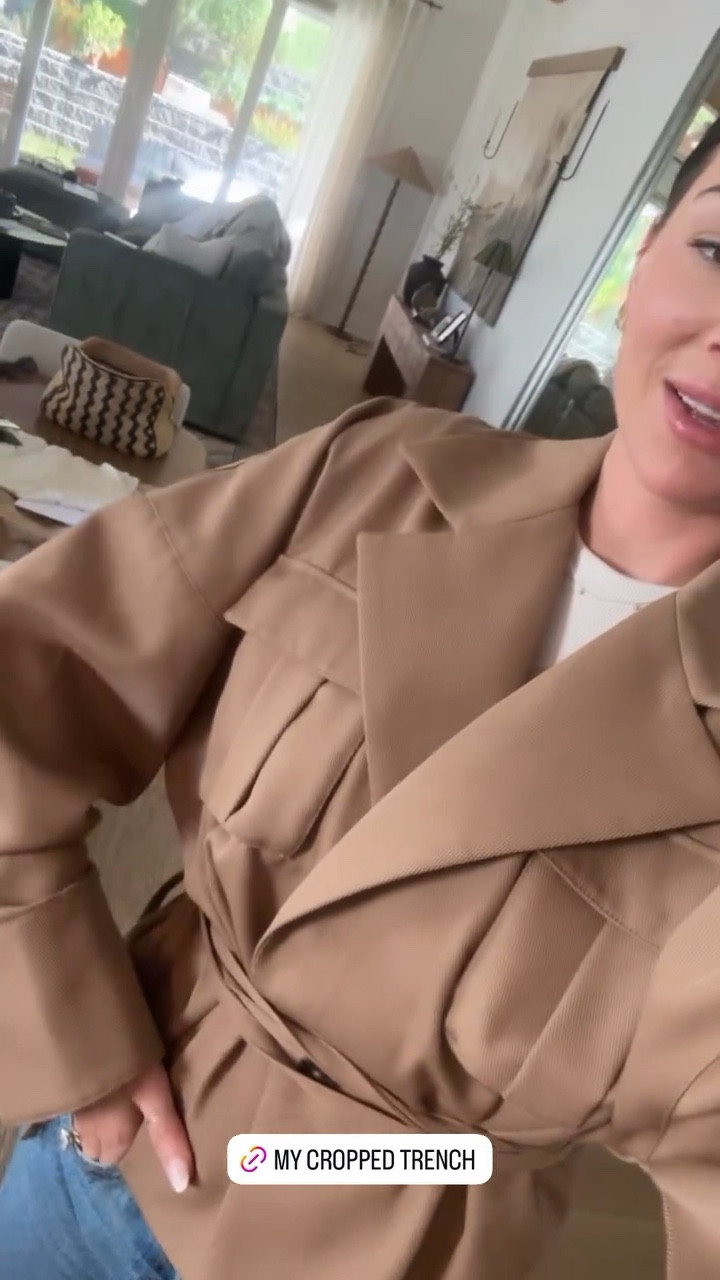 My new cropped trench coat🤩❤️ linking a few similar ones too! 

#LTKSeasonal #LTKFindsUnder100 #LTKStyleTip