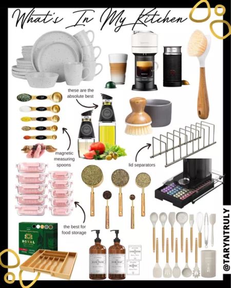 What I have in my kitchen - dinnerware, utensils, measuring cups, oil dispensers + more! #LTKRefresh

#LTKstyletip #LTKhome
