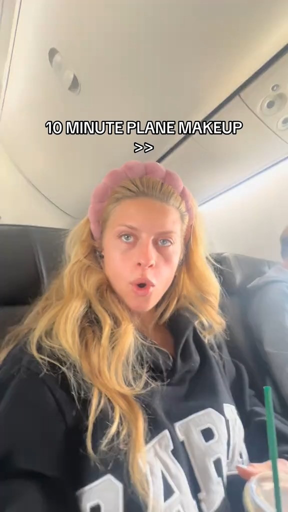 10 minute plan makeup! 

 #LTKWatchNow #LTKBeauty #LTKTravel