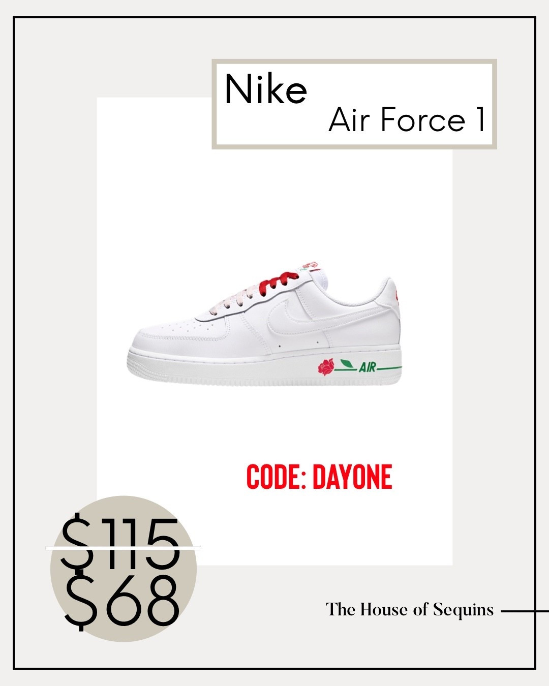 Nike EXTRA 25% OFF select styles with code DAYONE