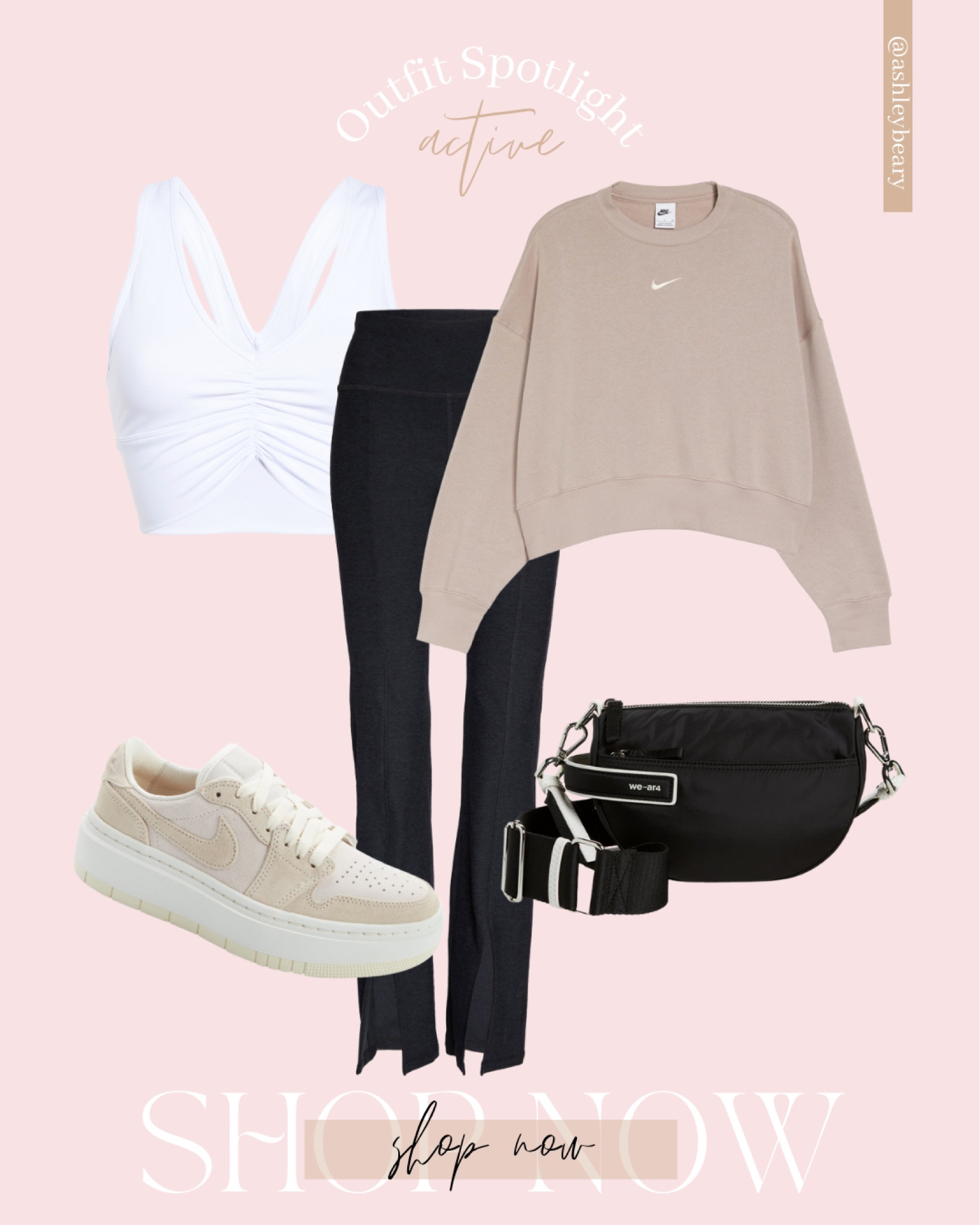 Casual neutral active outfit 

Nordstrom 
Nike 
Jordan’s 
Everyday style 
Everyday outfit 
Workout fit 

#LTKstyletip #LTKunder100 #LTKSeasonal