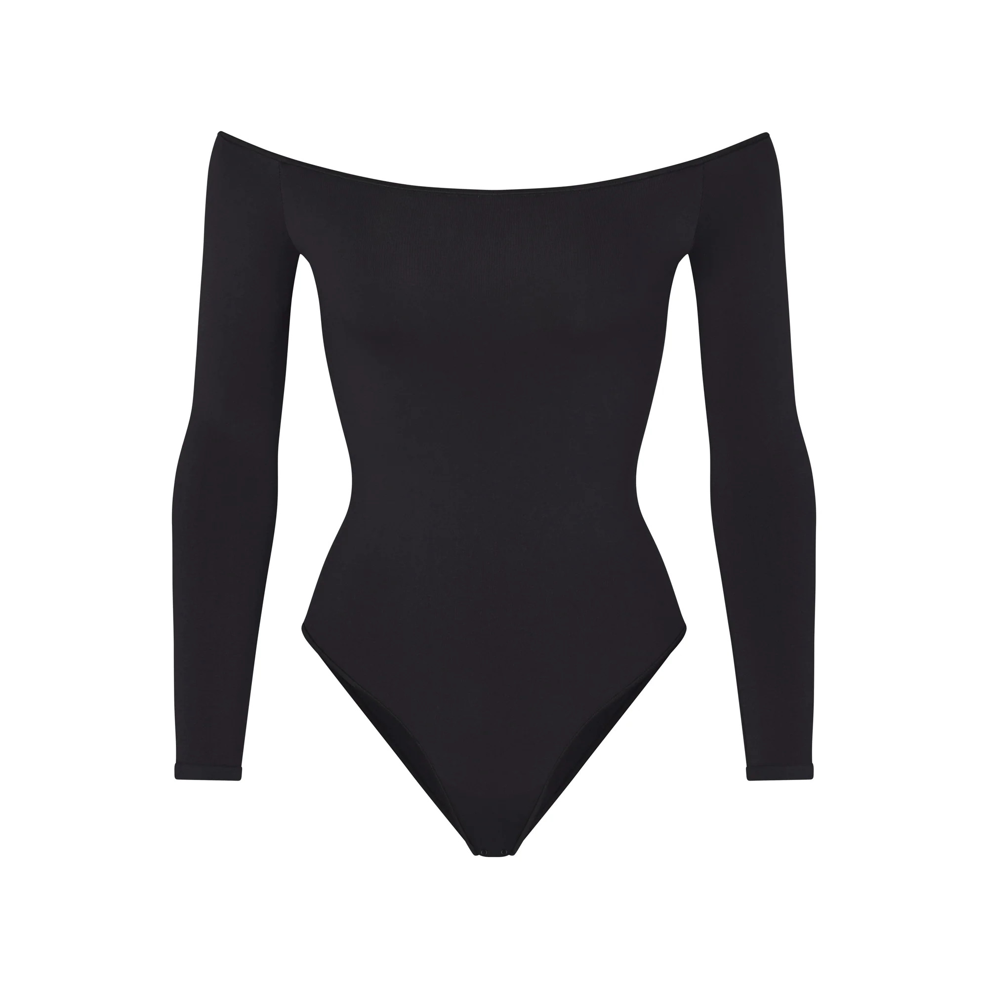 ESSENTIAL OFF THE SHOULDER BODYSUIT | ONYX | SKIMS (US)