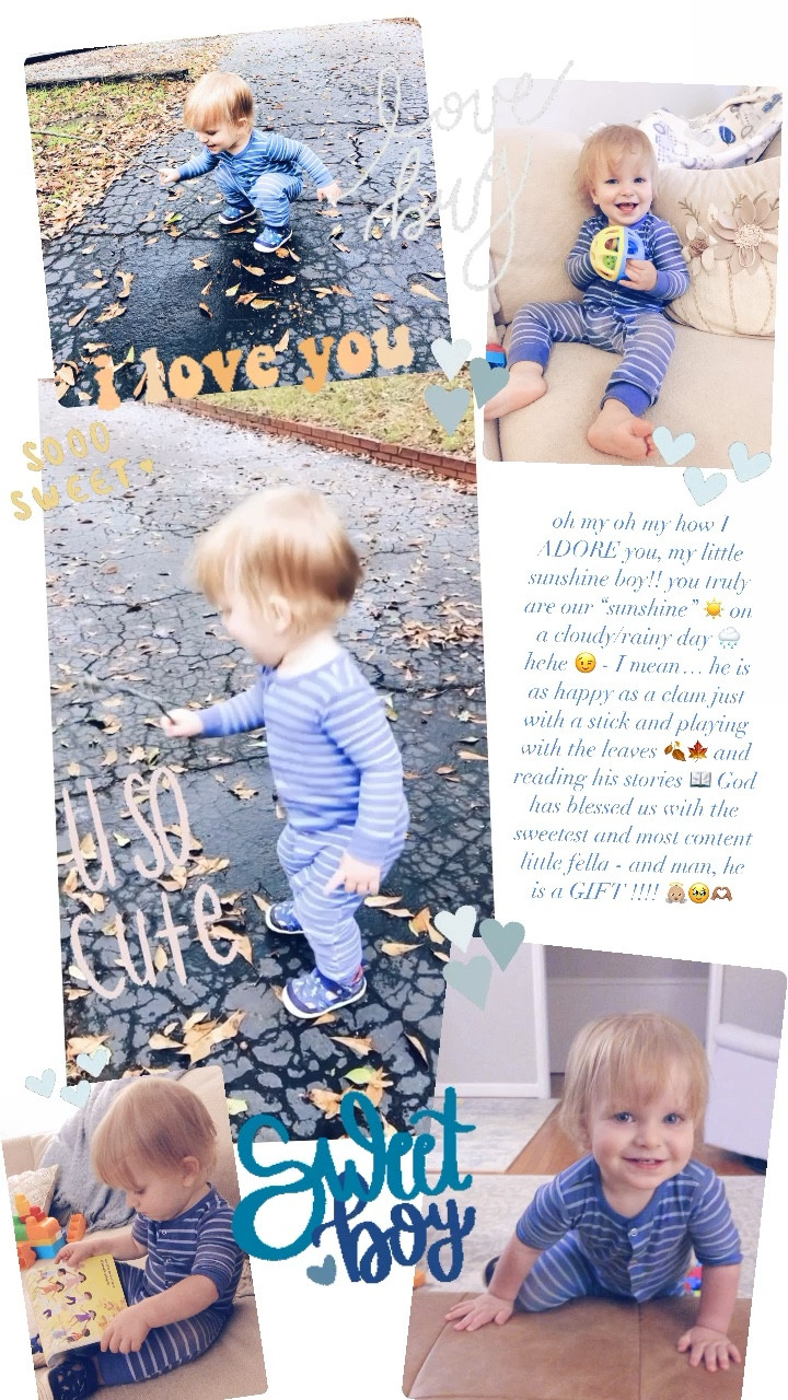 oh my oh my how I ADORE you, my little sunshine boy!! you truly are our “sunshine” ☀️ on a cloudy/rainy day 🌧 hehe 😉 - I mean… he is as happy as a clam just with a stick and playing with the leaves 🍂🍁 and reading his stories 📖 God has blessed us with the sweetest and most content little fella - and man, he is a GIFT !!!! 👼🏼🥹🫶🏽

#LTKbaby #LTKfamily #LTKhome