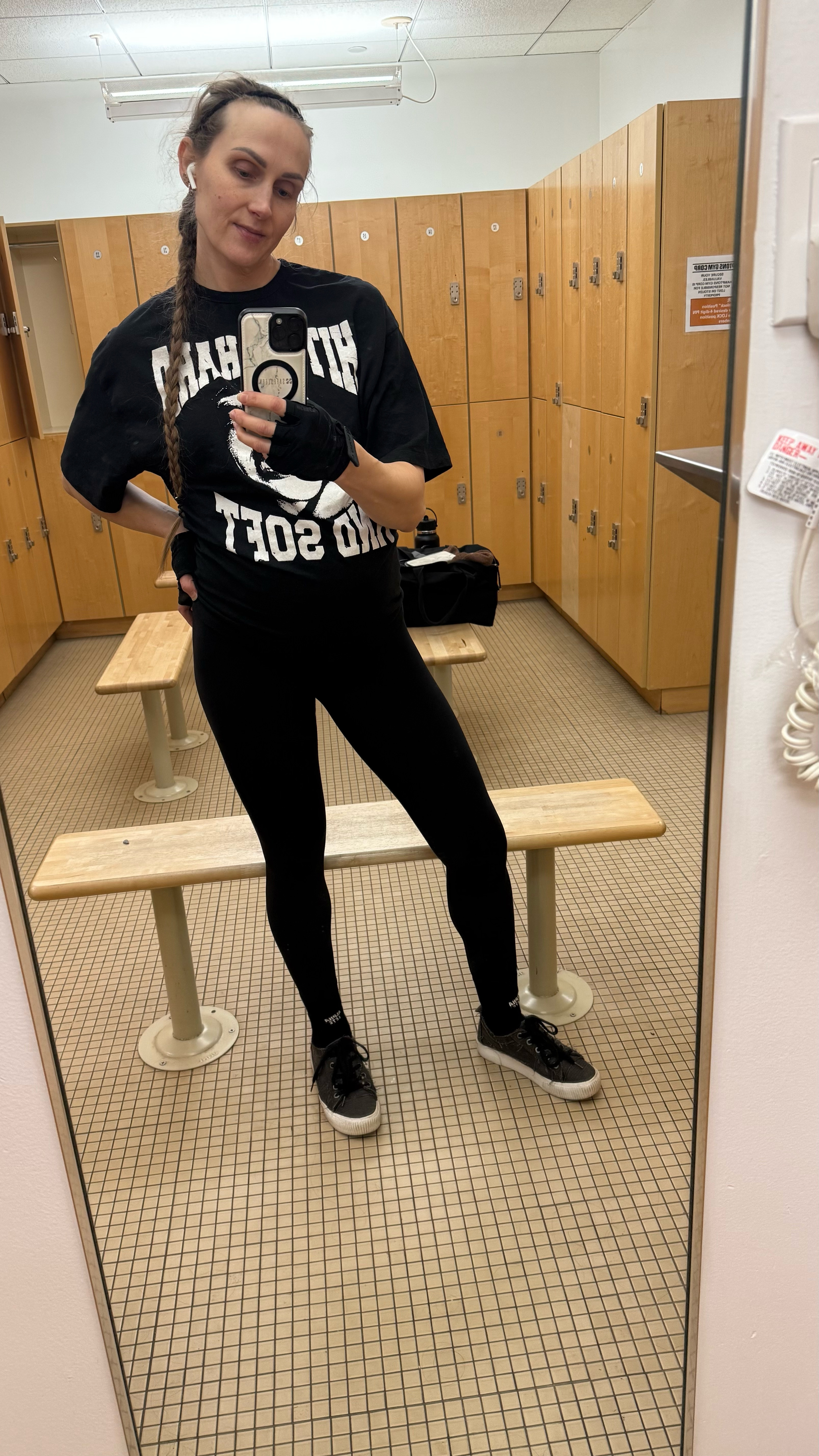 Leg day gym fit 🖤

P.S.— 7 months pregnant and still wearing my pre-bump favorites. Sometimes all it takes is sizing up and finding what feels good.

#LTKStyleTip #LTKActive #LTKBump